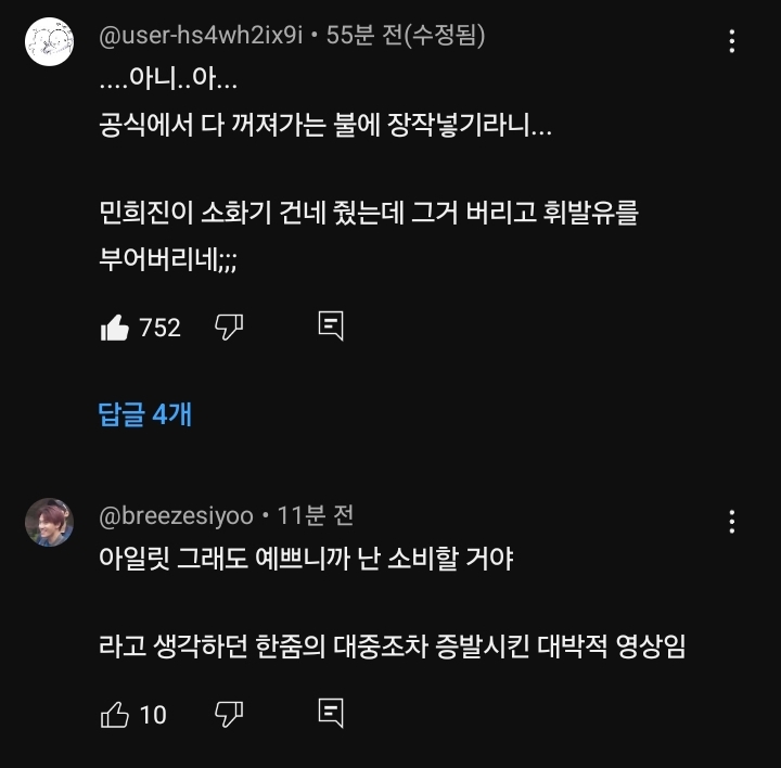 빌리프랩 대신 아일릿 입장문 써주고 방향성 알려주는 네티즌들 | 인스티즈