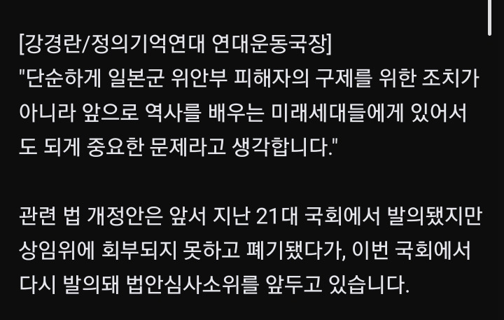 위안부 피해자 집 앞서 극우 집회"법 개정 시급" | 인스티즈