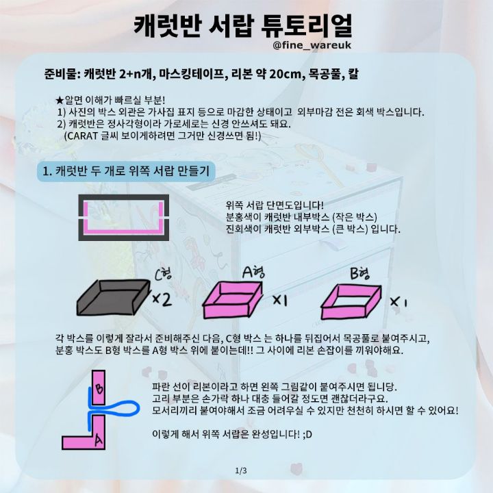 앨범으로 서랍 만드는 세븐틴 팬들.twt | 인스티즈