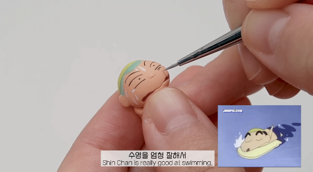 금손 유튜버의 클레이로 짱구 훈이 수영장 만들기 | 인스티즈