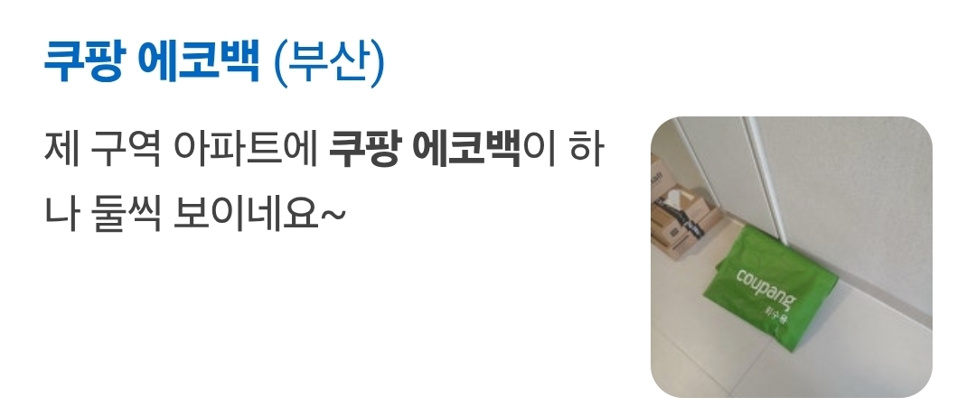 하나둘씩 보이기 시작하는 쿠팡 에코백 (프레시X) | 인스티즈