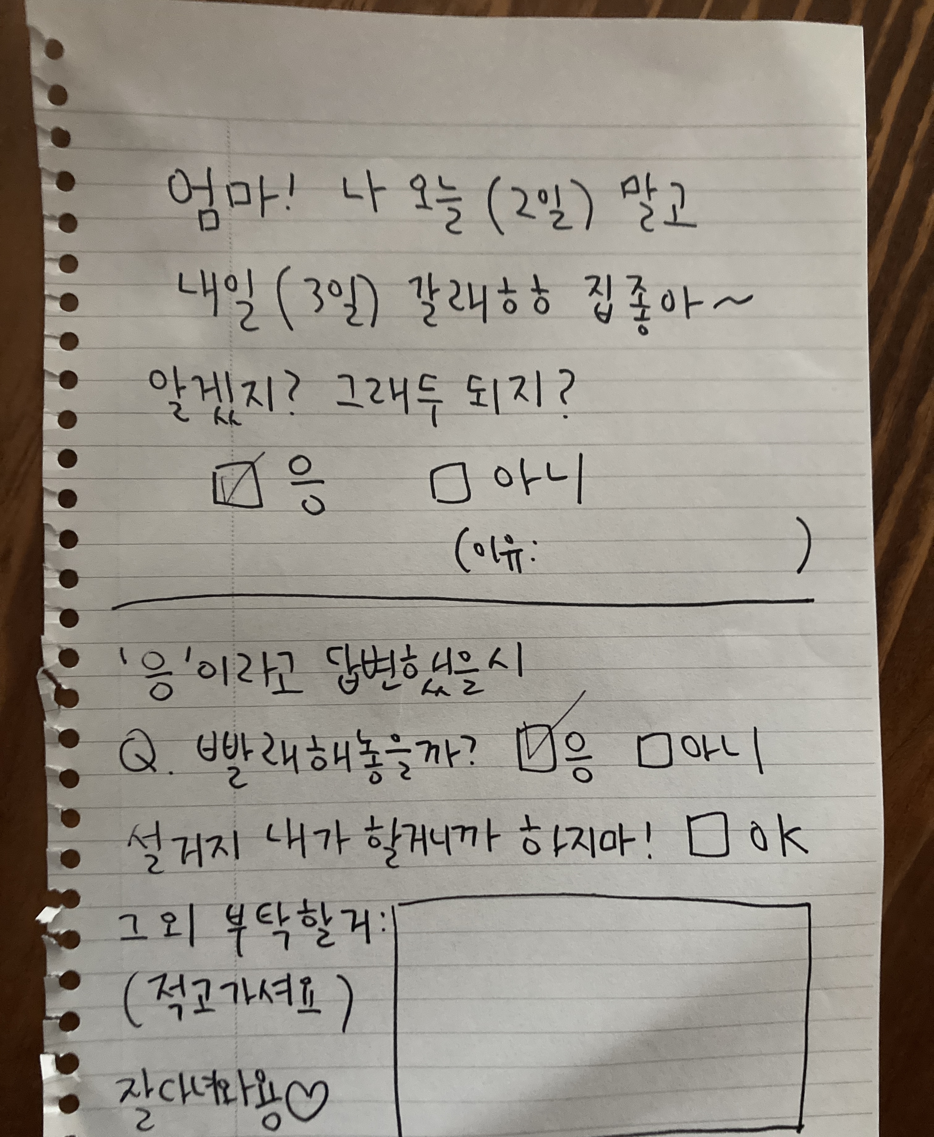 밤낮바뀐 백수가 엄마랑 소통하는 방법