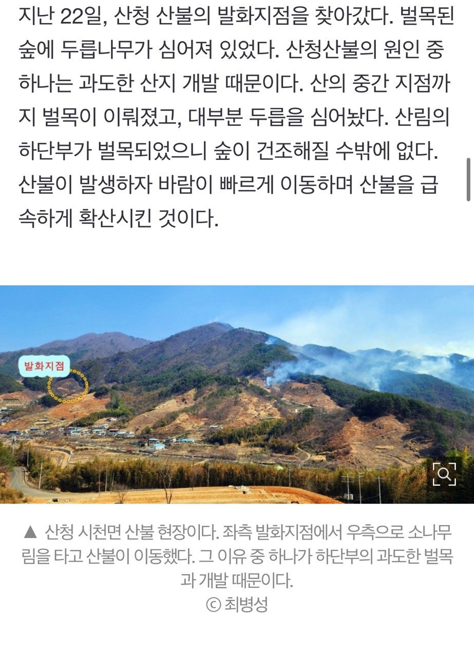 산불 발화지점 가보고 깜짝 놀랐다, 대형산불의 진짜 원인 [최병성 리포트] | 인스티즈