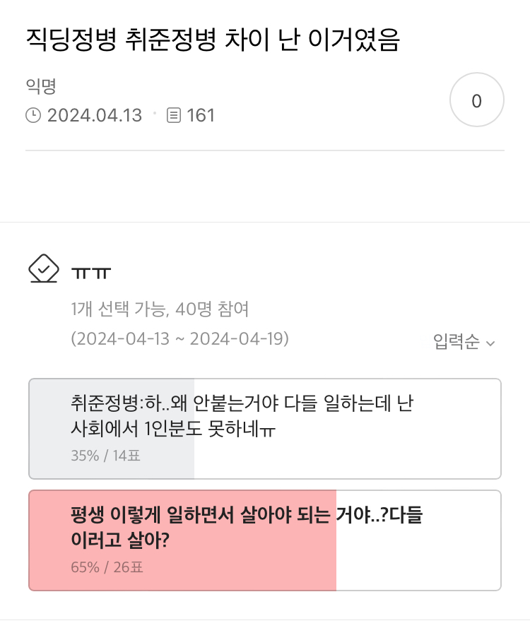 겪어본 사람은 둘다 다르게 힘든 취준정병 직딩정병 | 인스티즈
