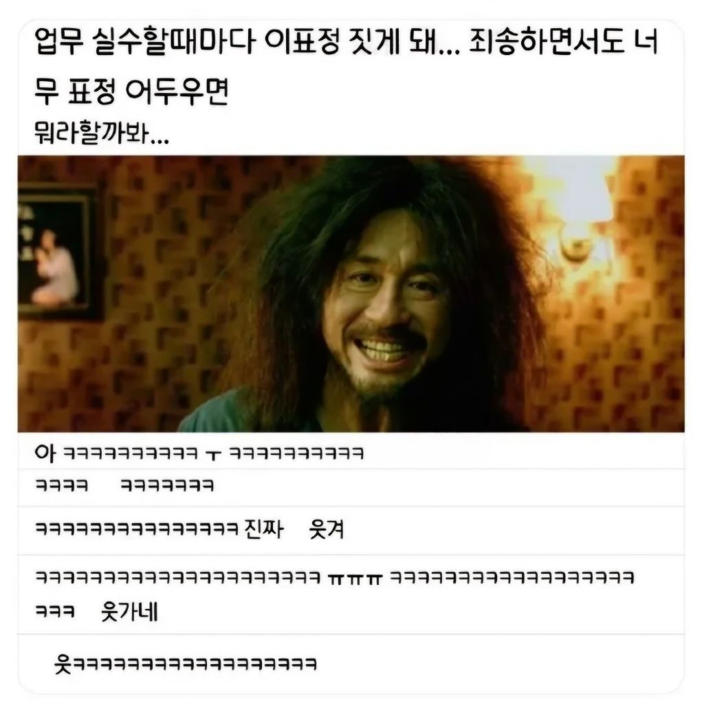 업무 실수할때마다 이표정 짓게 돼...jpg | 인스티즈