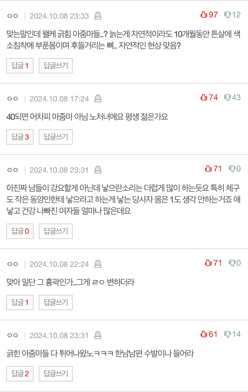 [네이트판] 애 낳으면 신체 절대 안 돌아와요 | 인스티즈