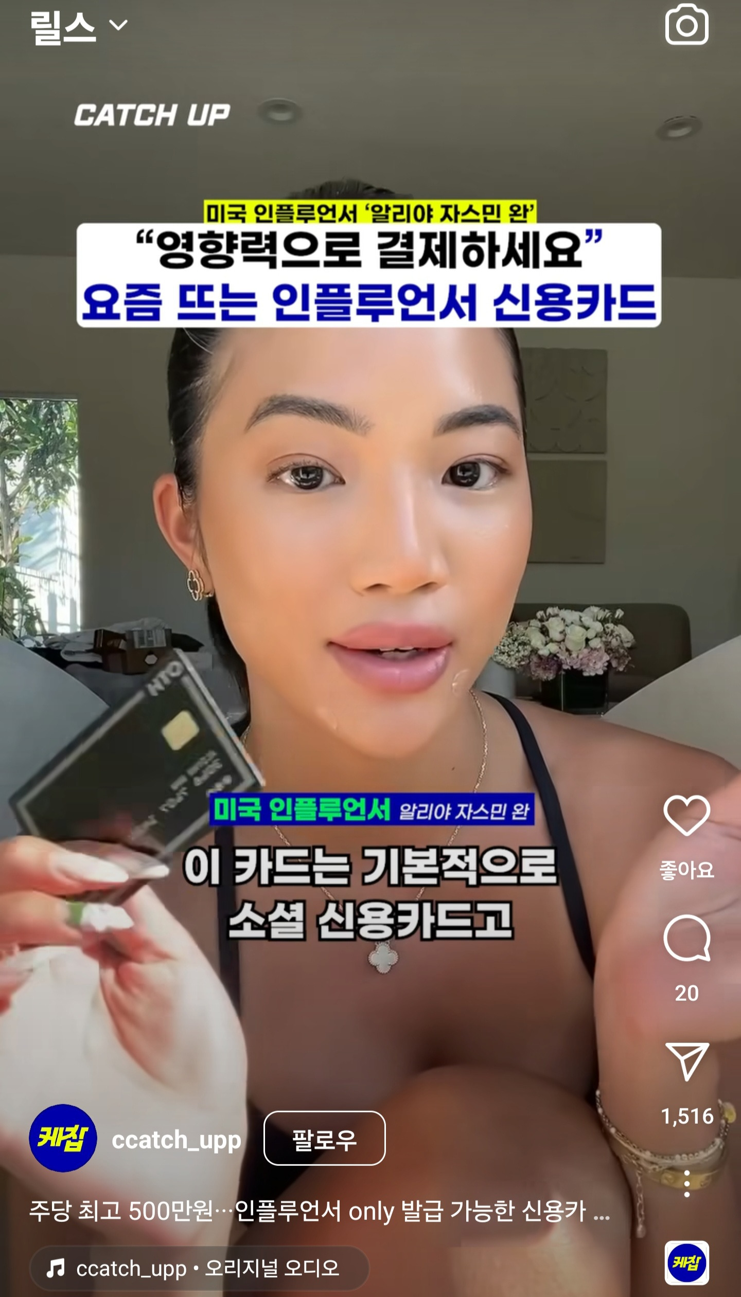 미국에서 뜬다는 인플루언서 전용 신용카드 | 인스티즈