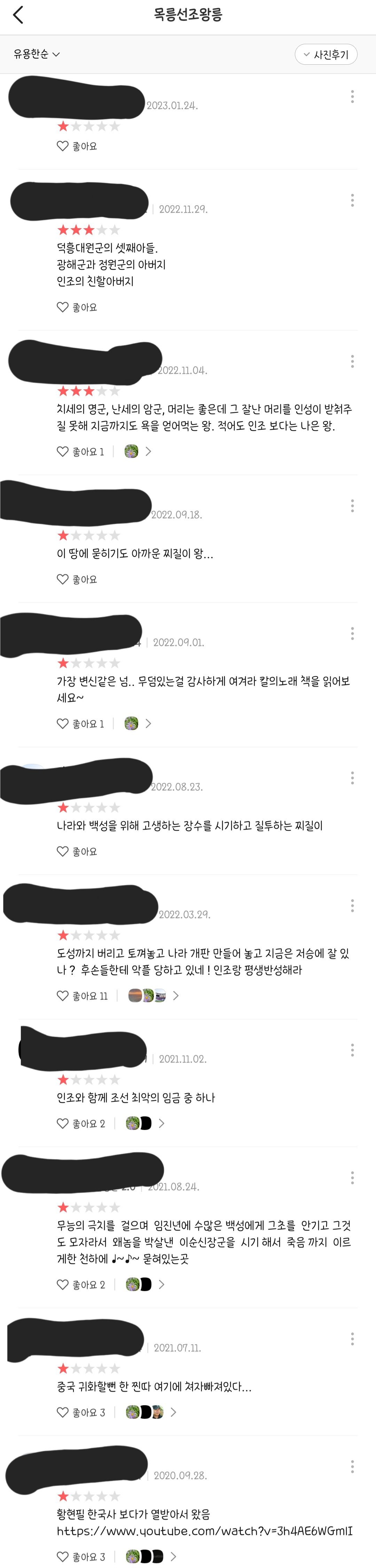 역사 속 인물과 관련 있는 장소에 평점 남기는 한국인들 (feat. 카카오맵) | 인스티즈