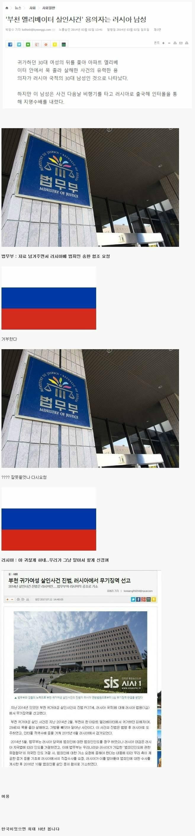한국인 살해하고 자국으로 튄 범인 송환거부한 러시아 | 인스티즈