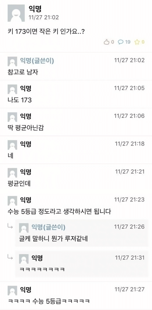 수능 5등급 정도라고 생각하시면 됩니다.jpg | 인스티즈