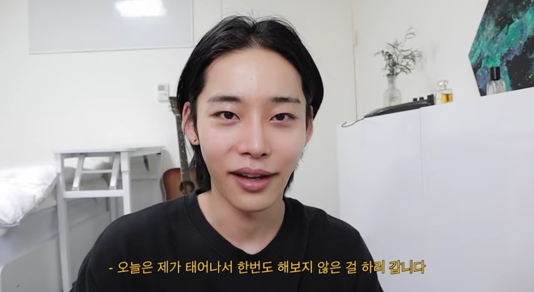 일주일 간 장발로 머리 붙이기 챌린지 한 남자 유투버(+두 번째 도전) | 인스티즈