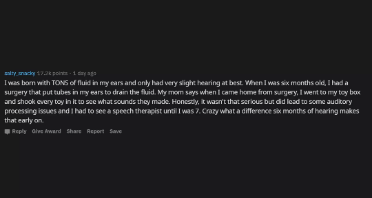 [레딧] 청각장애였다가 소리를 듣게된 사람들아, 소리 안날줄 알았는데 나서 놀랐던 물건이 뭐야? | 인스티즈