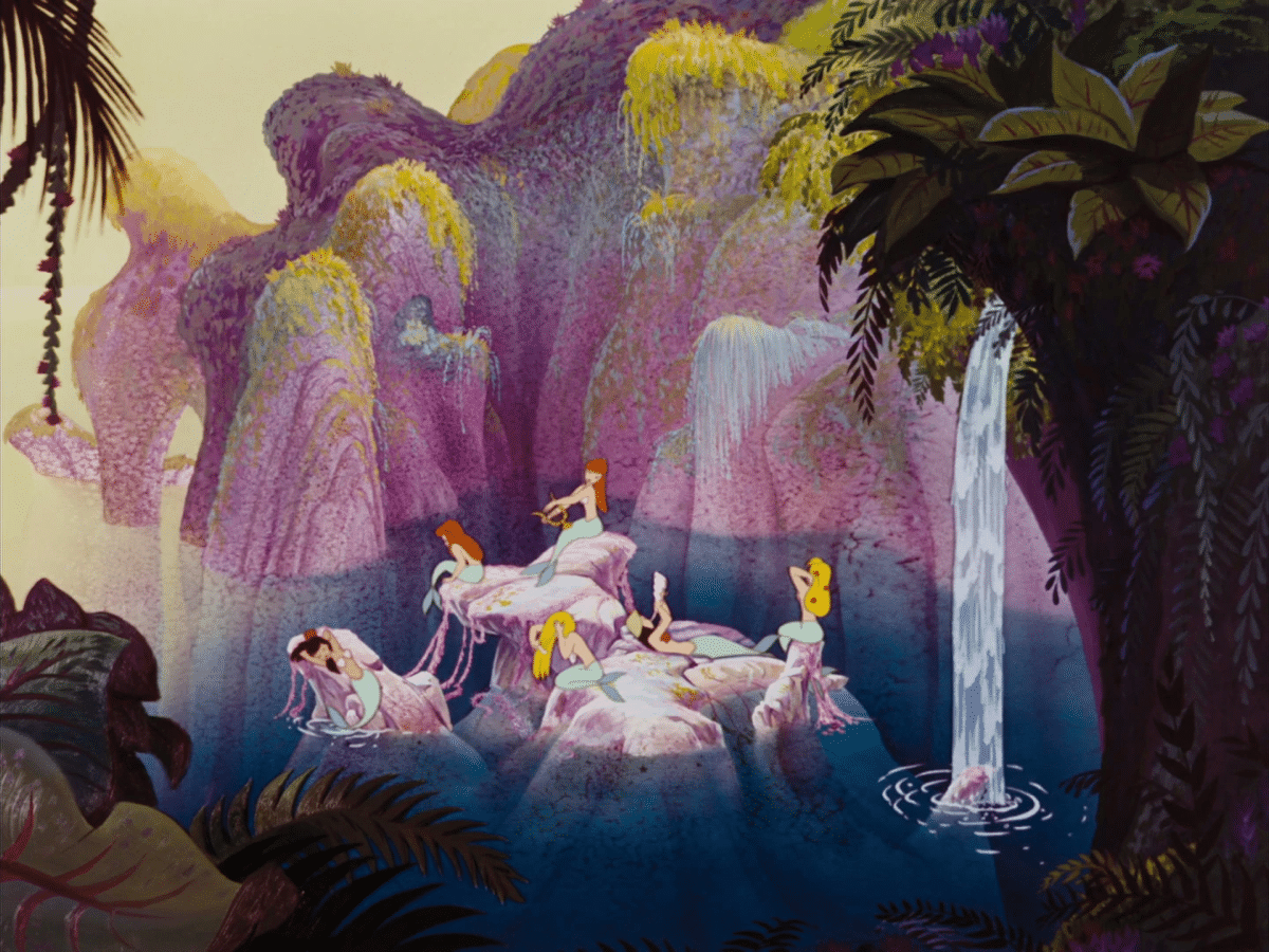 인어공주보다 30년 일찍 디즈니 애니에 나온 인어.gif | 인스티즈