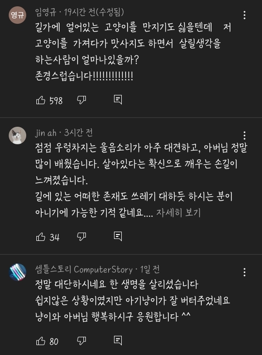 얼어죽어있던 아기고양이를 녹였더니.. | 인스티즈