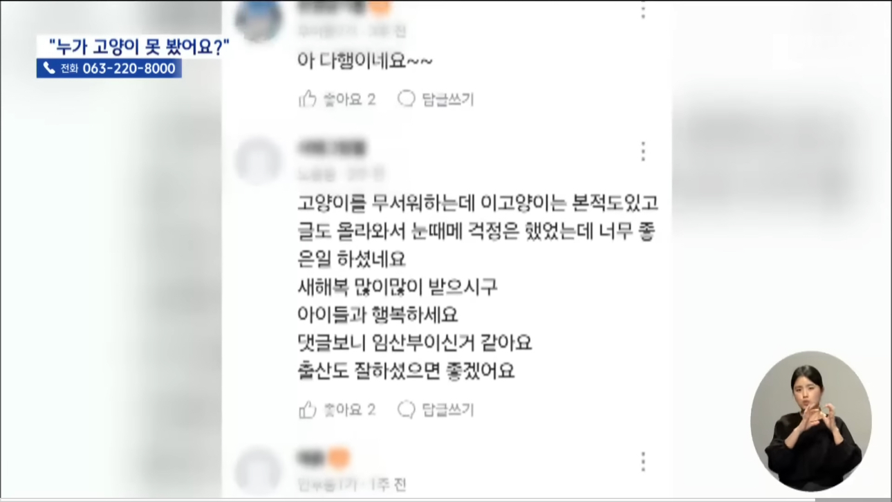 '눈먼 길고양이' 구조작전.. 훈훈한 쪽지 릴레이 | 인스티즈