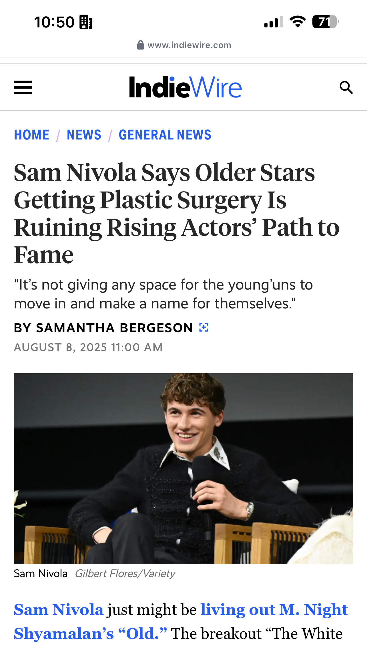 늙은 탑스타들이 성형수술해서 젊은 배우들 자리까지 욕심내는 거 보기 안 좋아 | 인스티즈