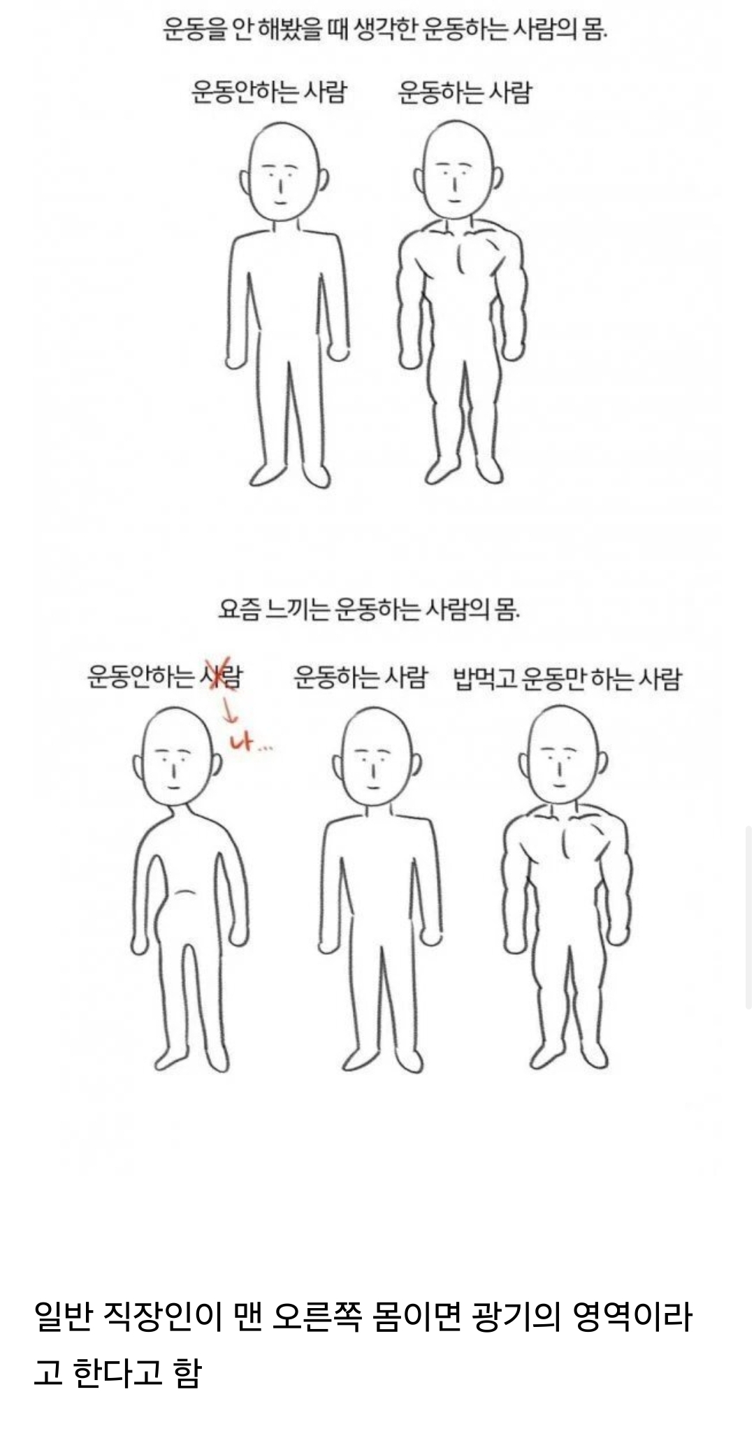 운동 시작하고 나면 알게된다는 '운동하는 사람들의 몸'.jpg | 인스티즈