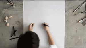 특이하게 그림 그리는 사람들.gif | 인스티즈