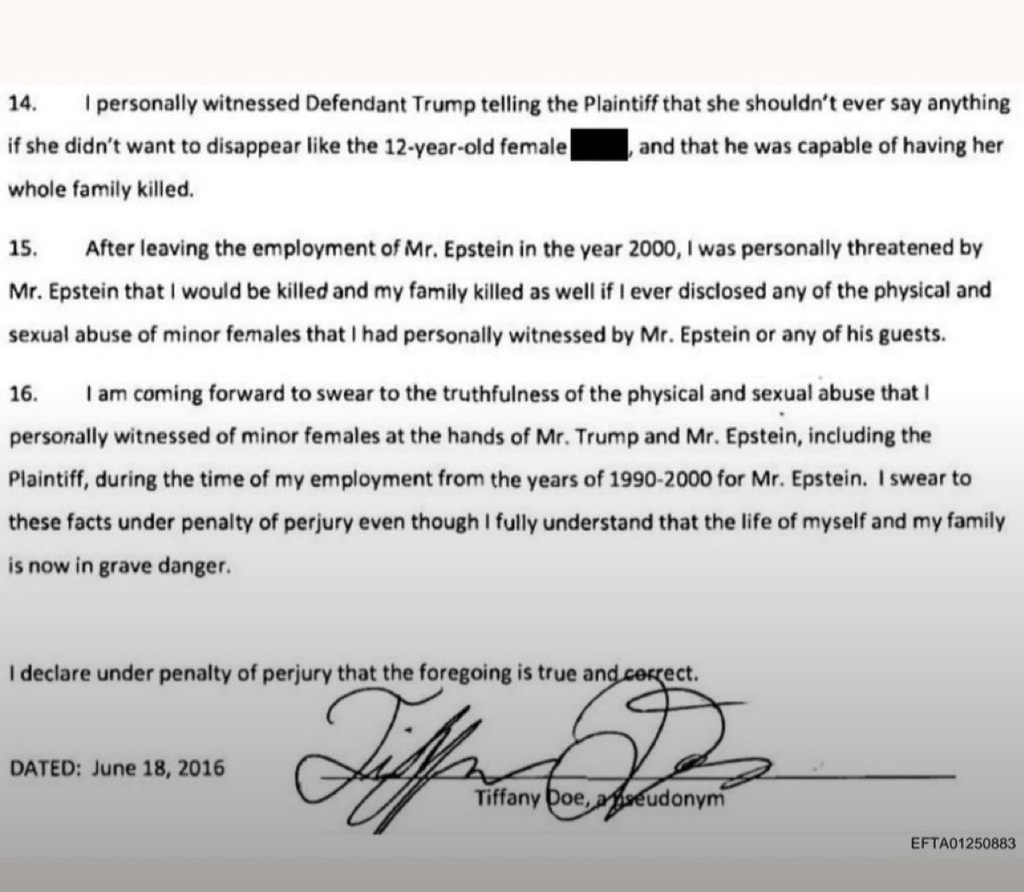 트럼프가 엡스타인 증인에게 목격한것을 진술하면ㅈ이고 가족도 같이 ㅈ일수있다고 협박함 | 인스티즈