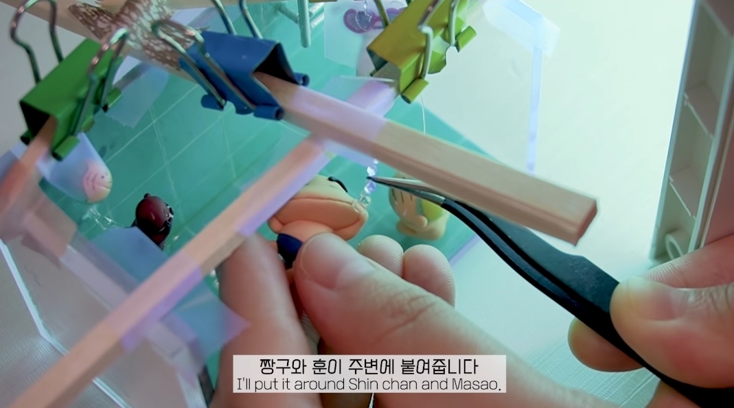 금손 유튜버의 클레이로 짱구 훈이 수영장 만들기 | 인스티즈