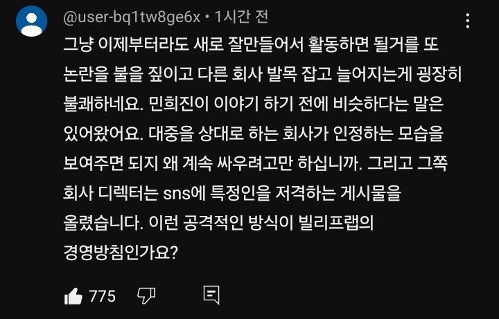 빌리프랩 대신 아일릿 입장문 써주고 방향성 알려주는 네티즌들 | 인스티즈