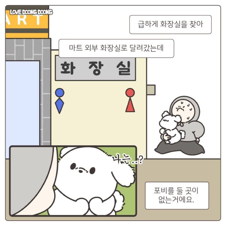 산책 중 사람이 실내배변을 할때 강아지 반응 | 인스티즈