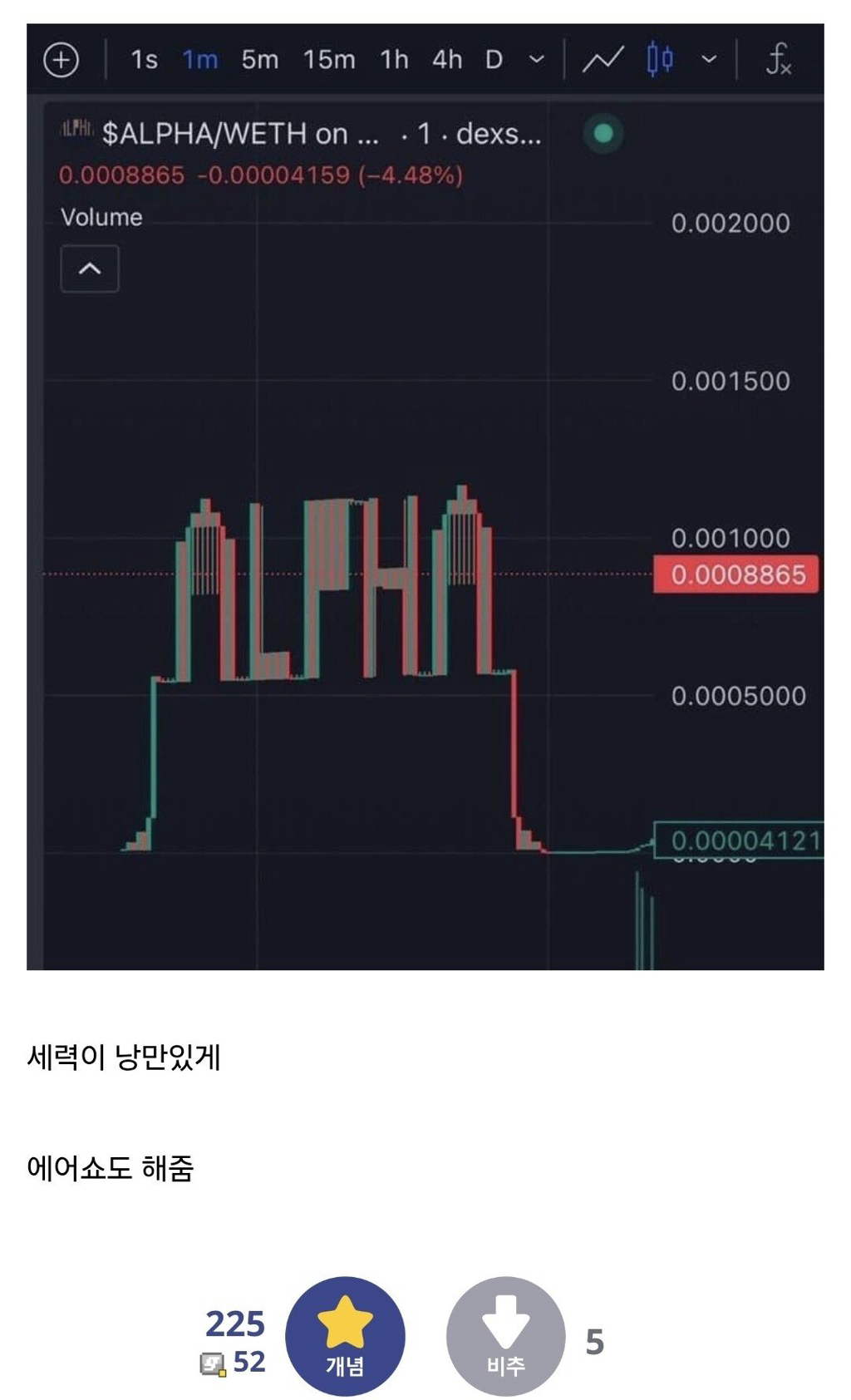 코인이 주식따위랑 비교도 안되게 낭만적인 이유 - 악플달면 쩌리쩌려버려 - ＊여성시대＊ 차분한 20대들의 알흠다운 공간