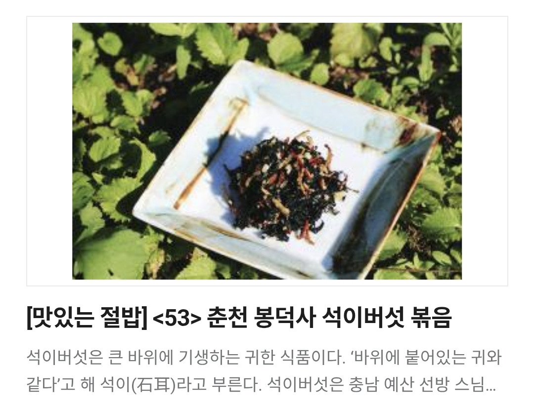 불교신문 사이트에 전국 절과 절에서 공유한 음식 레시피가 나와있는 페이지를 발견 | 인스티즈