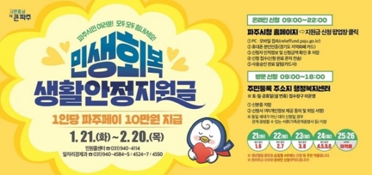 "주민 1인당 10만원 지원"…21일부터 민생안정지원금 신청 | 인스티즈