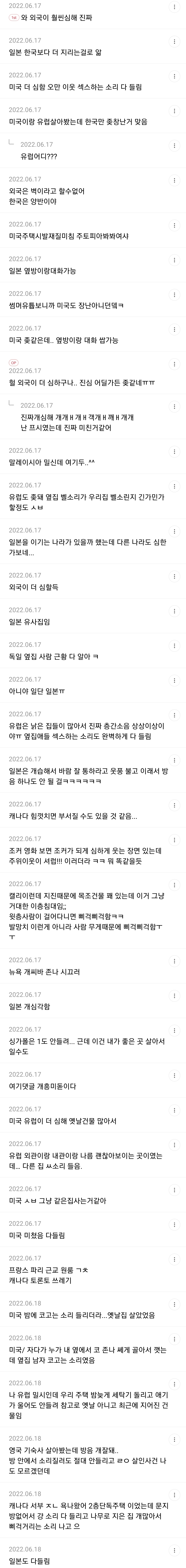 한국만 건물 방음 ㅈ되는지 궁금한 달글 | 인스티즈