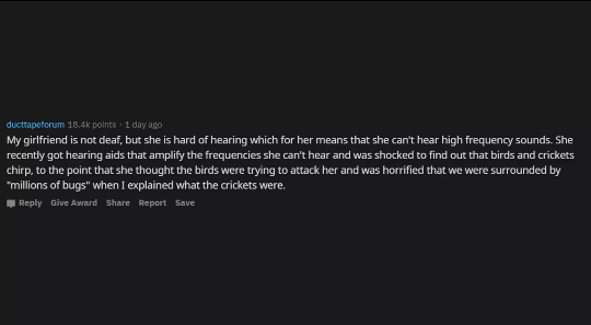 [레딧] 청각장애였다가 소리를 듣게된 사람들아, 소리 안날줄 알았는데 나서 놀랐던 물건이 뭐야? | 인스티즈