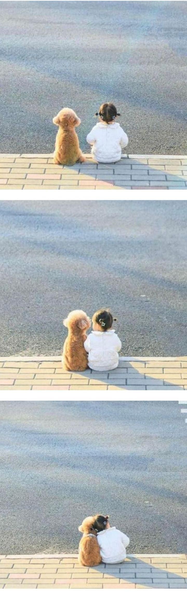 서로가 너무 좋은 아기와 댕댕이 | 인스티즈