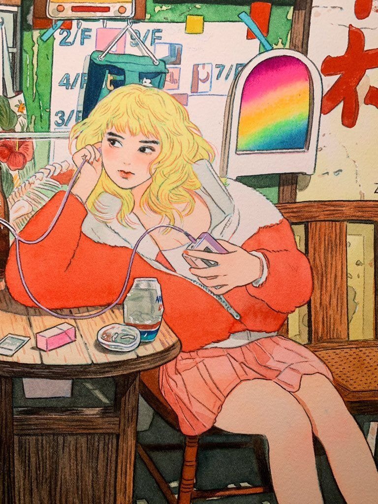 수작업+색감 개쩌는 걸로 유명한 홍콩 일러스트레이터.jpgif | 인스티즈