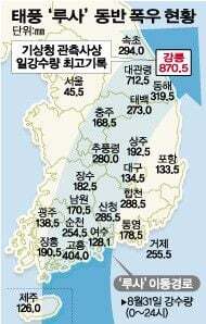 강릉이 지도에서 사라질뻔한거 앎? (ft.태풍 미탁) | 인스티즈