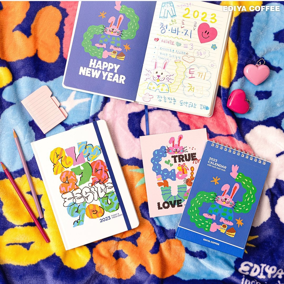 프랜차이즈 카페 2023 다이어리들.jpg | 인스티즈