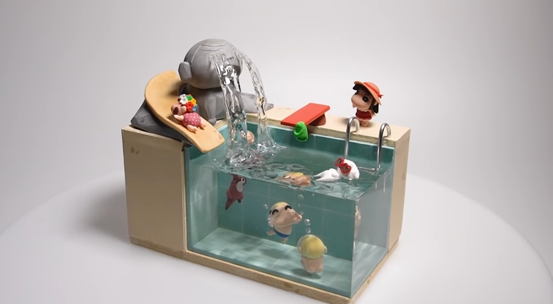 금손 유튜버의 클레이로 짱구 훈이 수영장 만들기 | 인스티즈