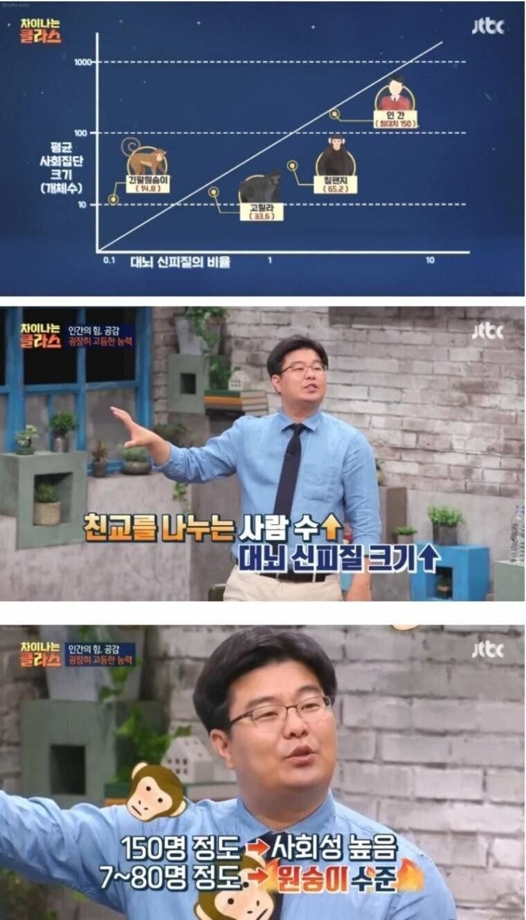 친구가 7~80명 미만이면 원숭이 수준 | 인스티즈