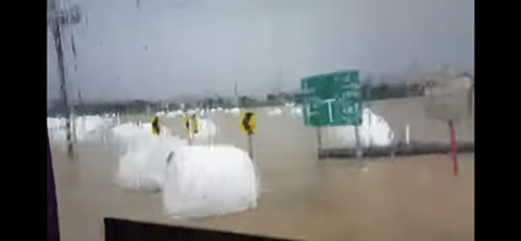 섬진강이 범람해서 통근버스로 회사 탈출하는 영상 | 인스티즈