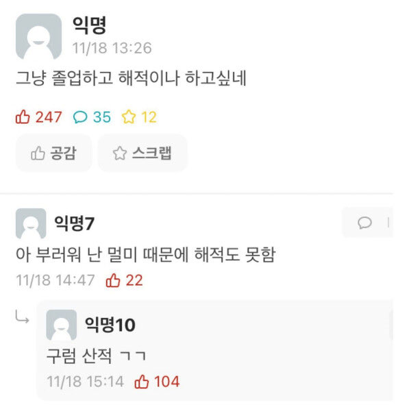 그냥 졸업하고 해적이나 하고싶네 | 인스티즈