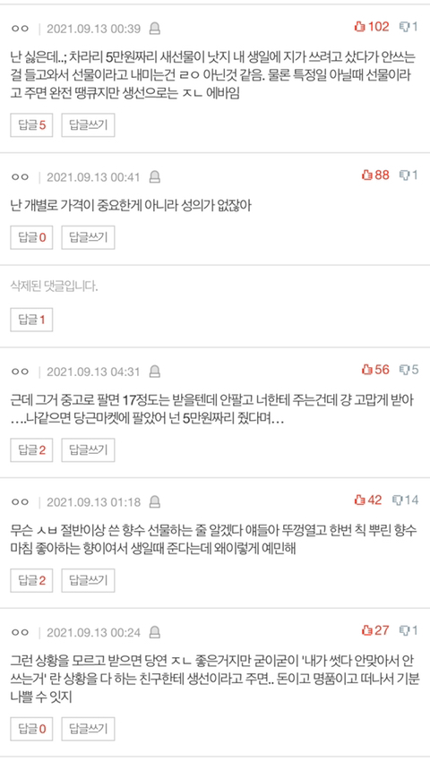 친구가 샤넬향수 줬는데 기분나빠해야해??.pann | 인스티즈