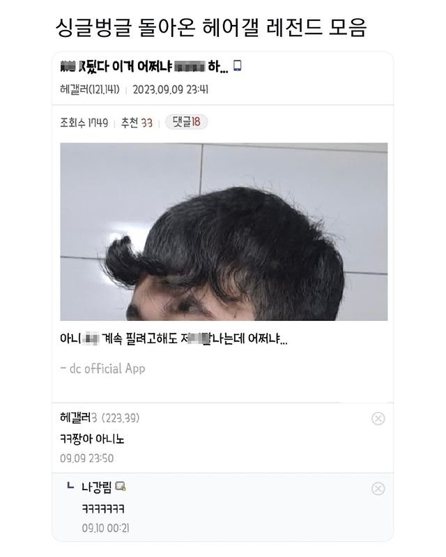 헤어갤러리 이미지