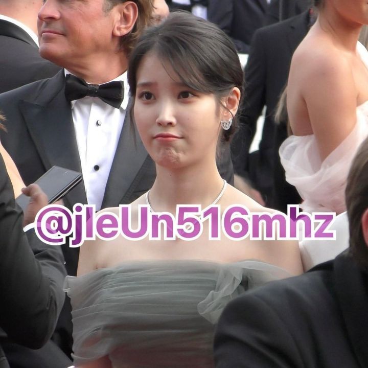 아이유 칸 레드카펫 게티이미지와 팬이 찍은 직찍 | 인스티즈