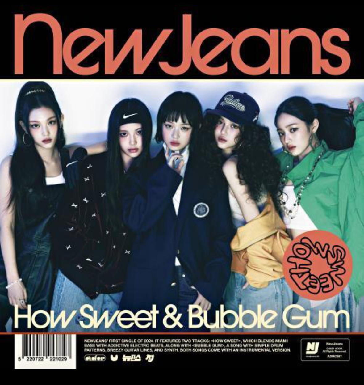 같은 회사에서 동발한 뉴진스 방탄 RM 1일차 성적 | 인스티즈