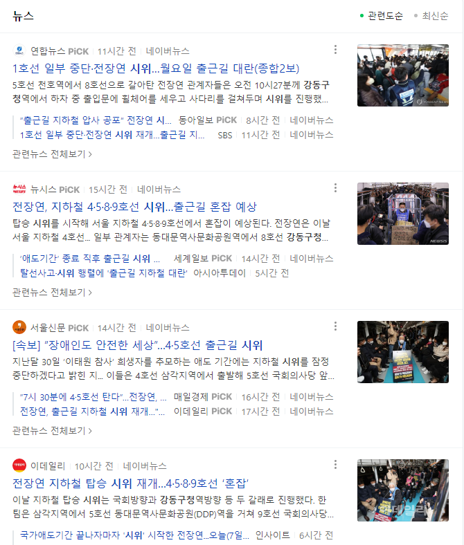 전장연이 출근길에 지하철 시위만 하는 이유 | 인스티즈