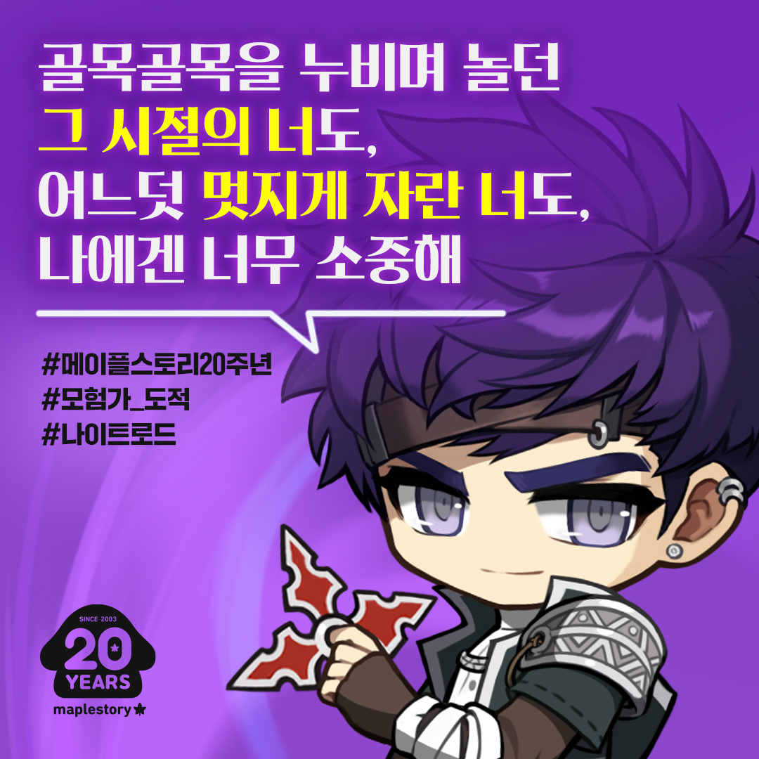 메이플 20주년 일러스트 모든 직업 업로드 완 | 인스티즈