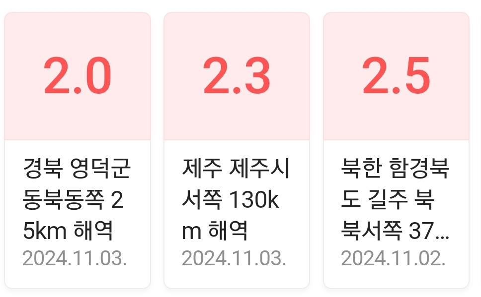 진짜 큰 거 오나...? 요즘 하루에 한 번 꼴로 나고 있는 지진 근황... | 인스티즈