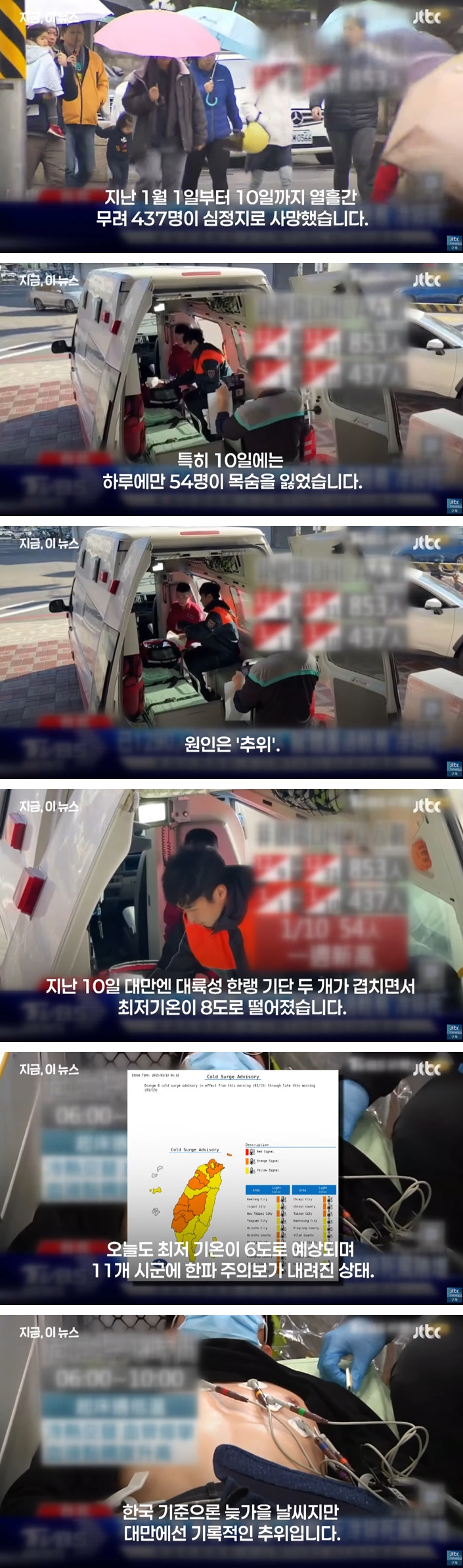 대만 한파로 1,345명 사망 | 인스티즈