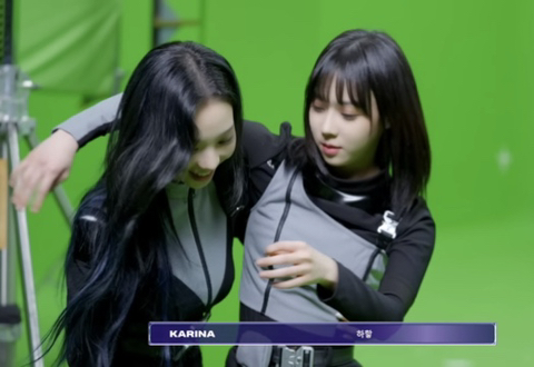 에스파 윈터 가뿐하게 공주님 안기 성공하는 지젤 보고 호기롭게 도전하는 카리나 | 인스티즈