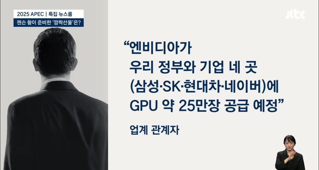 젠슨황이 GPU 25만장을 한국에 우선 공급한다는 얘기가 있음.jpg | 인스티즈