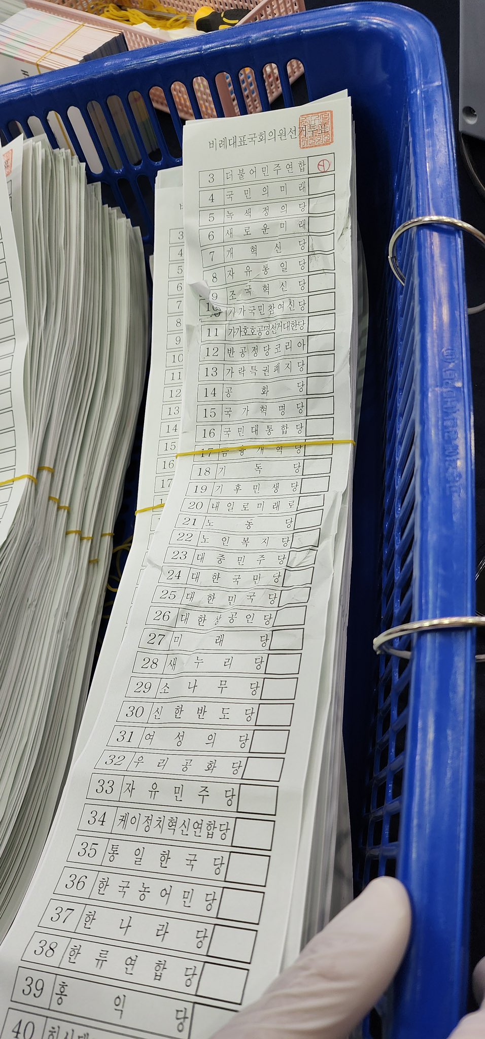 개표소에 뇌없는 인간이 찢어진표 붙여서 유효처리중 | 인스티즈